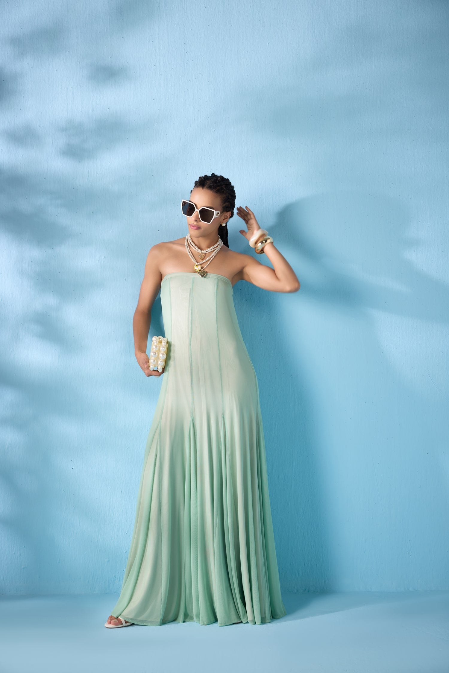 Atlantis Godet Gown